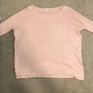 light pink oversized tee